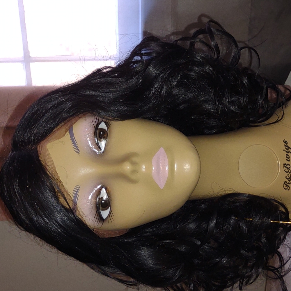 SIS human hair natural mix wig
